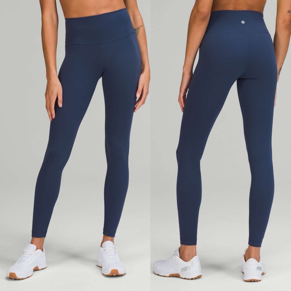 lululemon athletica Wunder Train High-Rise Navy Blue Leggings